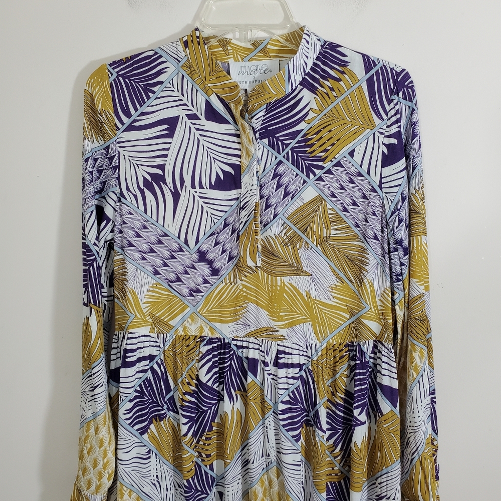 NWT Anthropologie x Mare Mare Lynda Maxi Dress XS Boho Cottagecore Floral - Picture 5 of 14